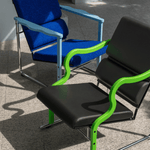 Křeslo Experiment 501, Green / Ultramarine