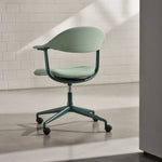 Židle Mynt upholstered, základna s kolečky