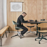 Židle Mynt Plywood, čtyřramenná základna