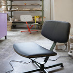 Lounge křeslo Arba Leather - Tmavě zelená / tmavě modrá