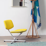 Lounge křeslo Arba Vidar - Světle šedá / žlutá