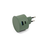 Napájecí adapter Power Adapter 1x USB-C, 1x USB-A - Mossy Green