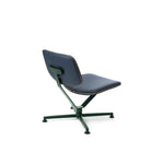Lounge křeslo Arba Leather - Tmavě zelená / tmavě modrá