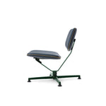 Lounge křeslo Arba Leather - Tmavě zelená / tmavě modrá