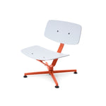 Lounge křeslo Arba Plywood - Oranžová / světle šedá