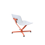Lounge křeslo Arba Plywood - Oranžová / světle šedá