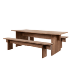 Stůl a lavice Bookmatch 220 cm