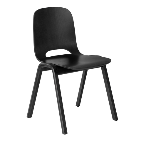 Židle Touchwood, dřevěná základna Black