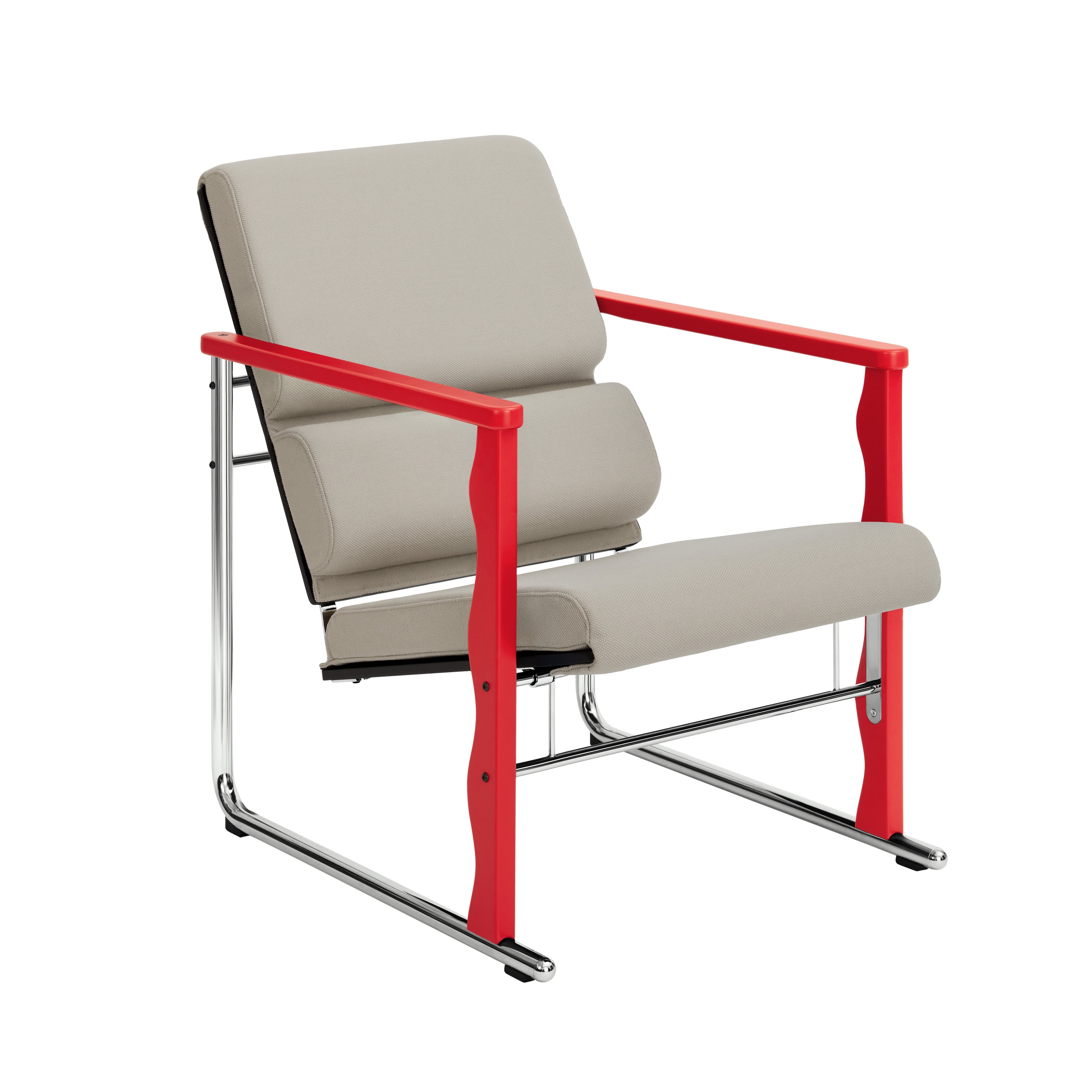 Křeslo Experiment 503, Red / Light Beige – Arkhe