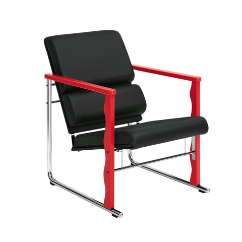 Křeslo Experiment 503, Red / Black Leather