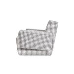 Křeslo Hunk s područkami Checkered Black / White