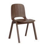 Židle Touchwood, dřevěná základna Walnut
