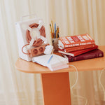 Organizér kabelů Cable Stand - Dusty Rose