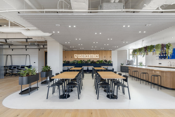 Realizace kanceláří Usercentrics – spolupráce studio Perspektiv