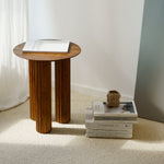 Odkládací stolek Filar High, Dark oak