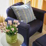 Křeslo a otoman Softy Dark blue